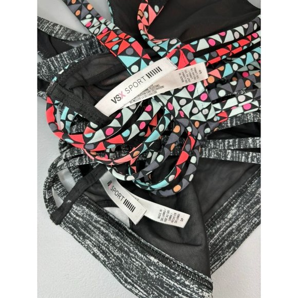 Victoria's Secret Nike women's small sports bra bundle neon black athletic - Picture 5 of 13